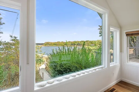 a view of a from a window