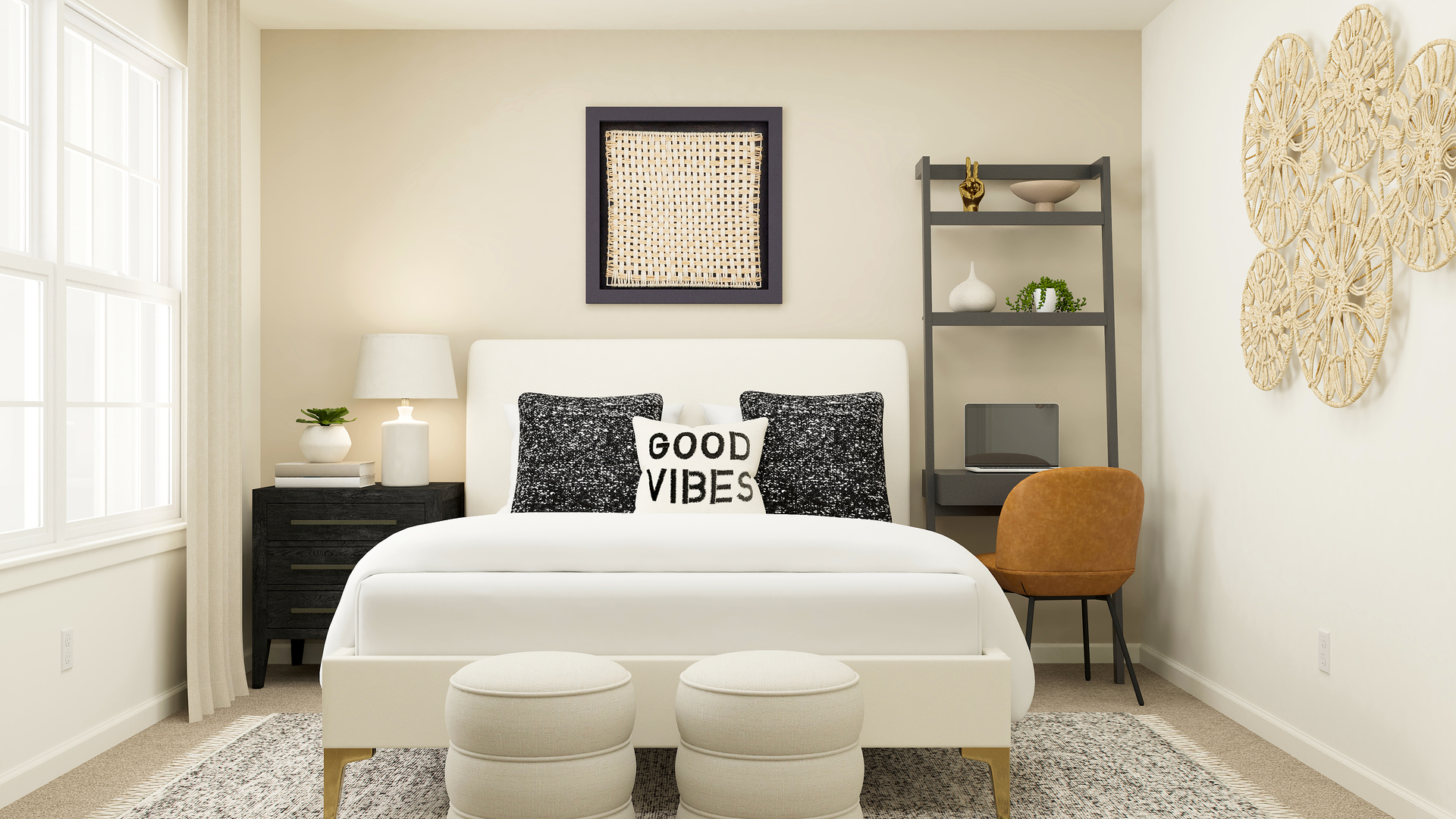 3587 Sandstone Circle Elgin, IL 60124 - Photo 19 of 29 a bedroom with a bed and a chair with the wooden floor