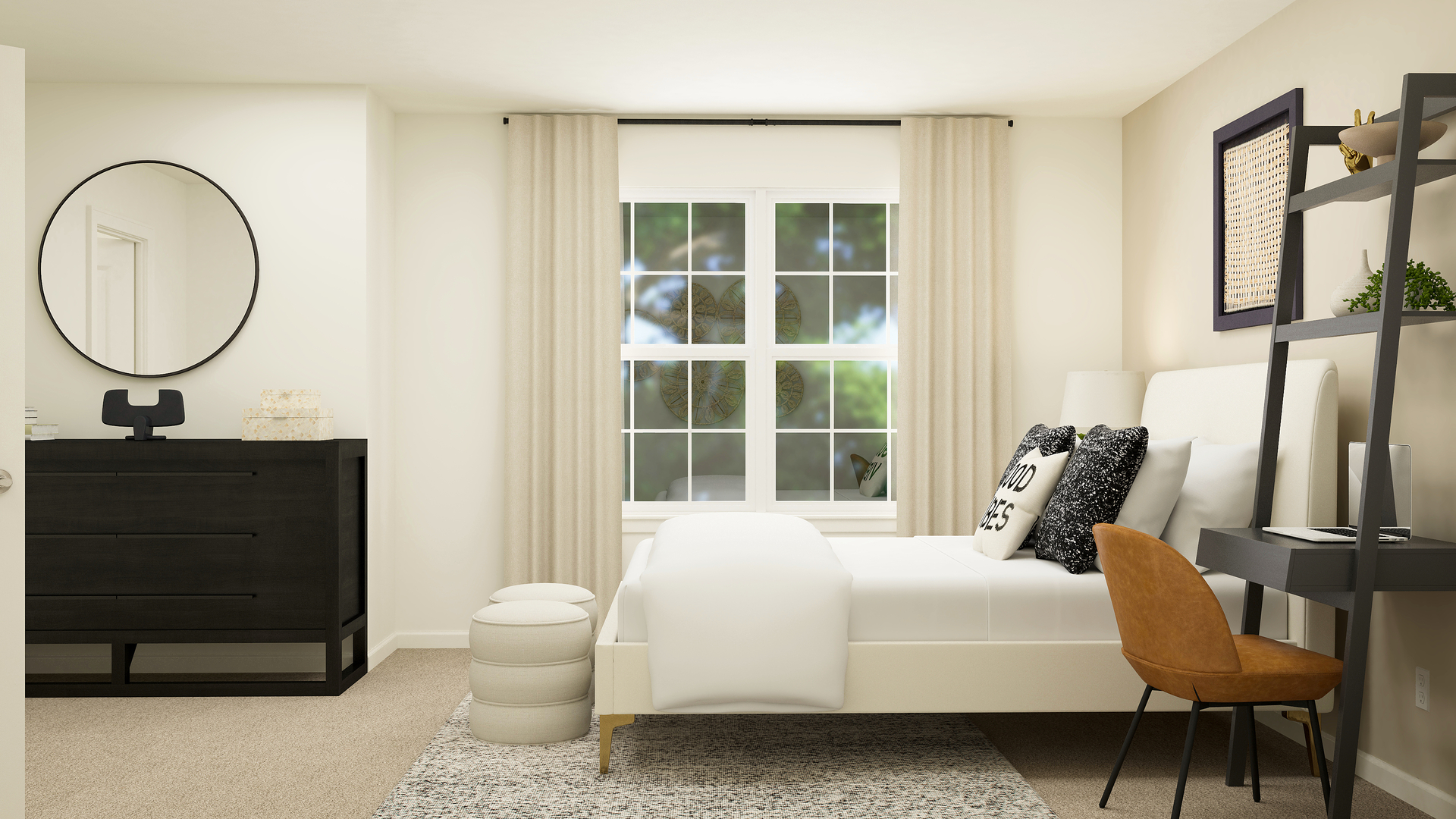 3587 Sandstone Circle Elgin, IL 60124 - Photo 20 of 29 a bedroom with a bed a mirror and a window