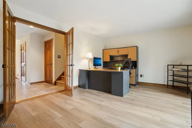 a patio with a yard table and chairs