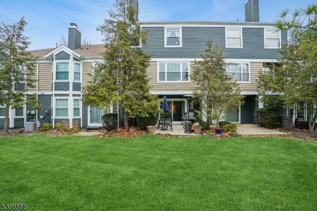 a view of a park with tree s