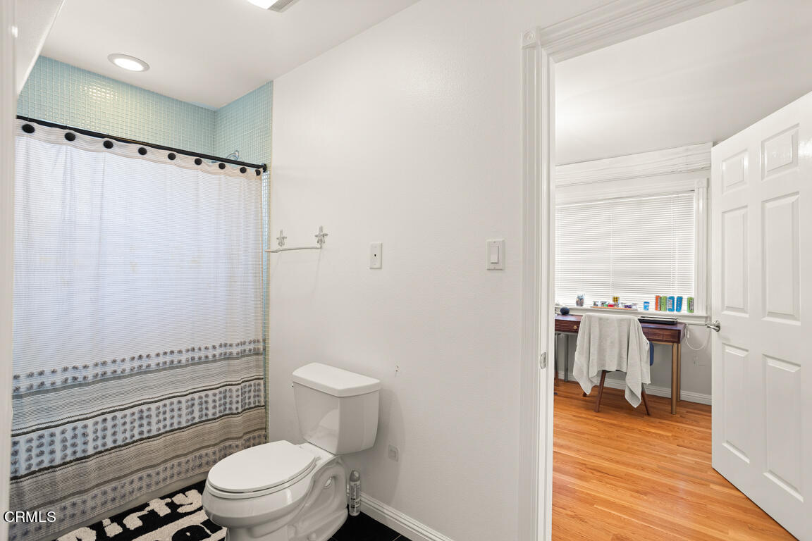 4900 Crown Avenue La Canada Flintridge, CA 91011 - Photo 26 of 41 a bathroom with a toilet and a shower