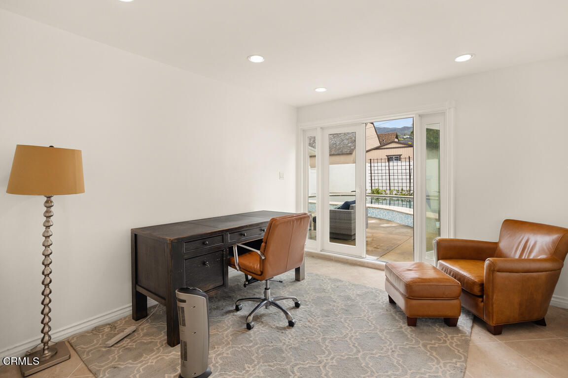 4900 Crown Avenue La Canada Flintridge, CA 91011 - Photo 38 of 41 a view of a workspace with furniture and a window