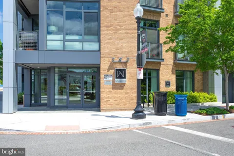 front view of a brick building