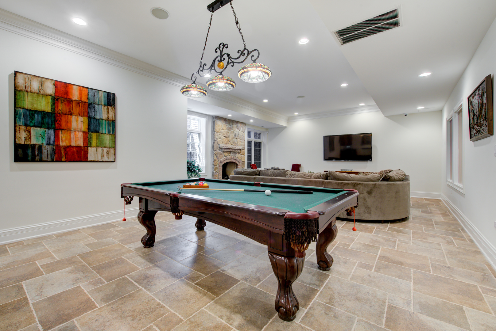 102 Longmeadow Road Winnetka, IL 60093 - Photo 44 of 52 a room with pool table and windows