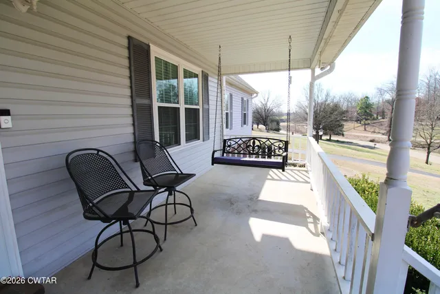a outdoor space with furniture