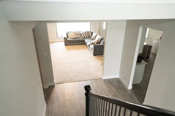 a room with a washer and dryer
