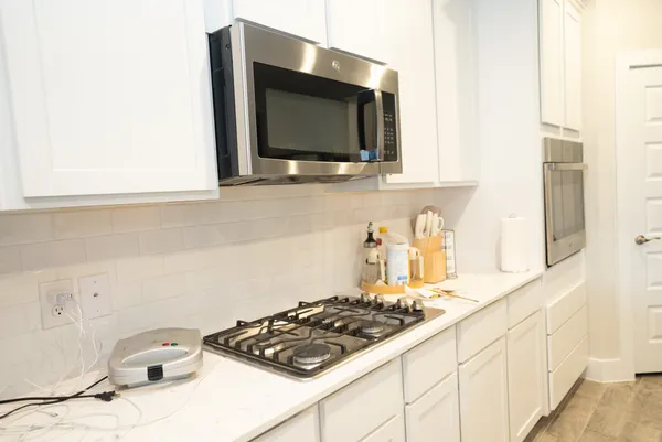 a room with storage and utility