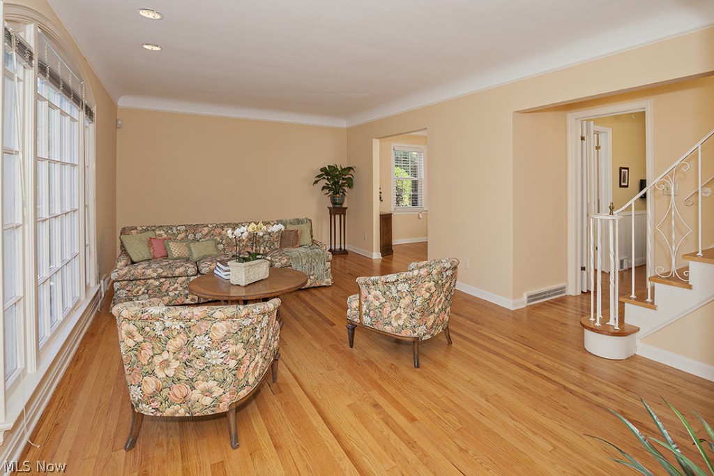 LIVING ROOM VIEW FROM ENTRY. BEAUTIFUL HARDWOOD FLOORS ARE ON FIRST & SECOND FLOORS!