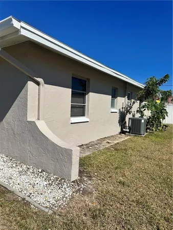 a backyard of a house