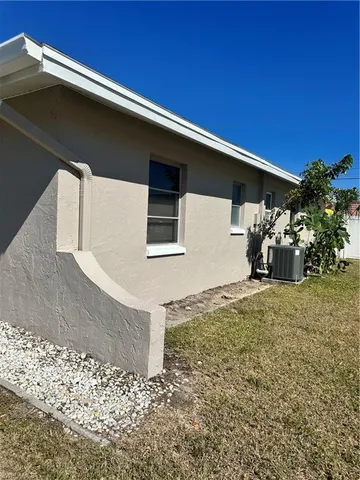 a backyard of a house