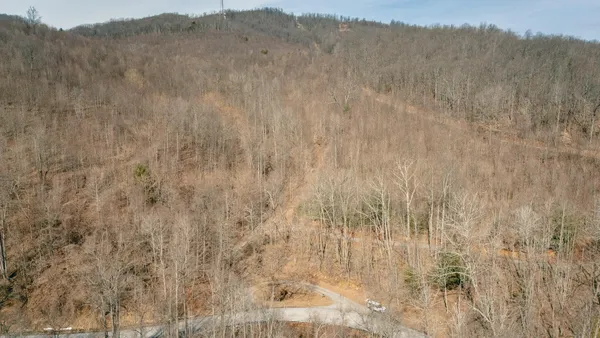 a view of a dry yard