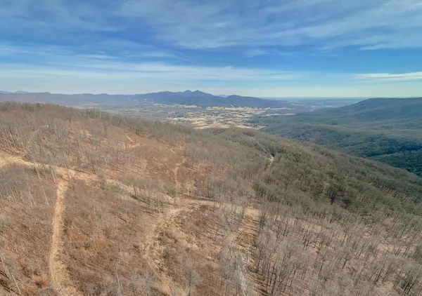 a view of a mountain in the distance