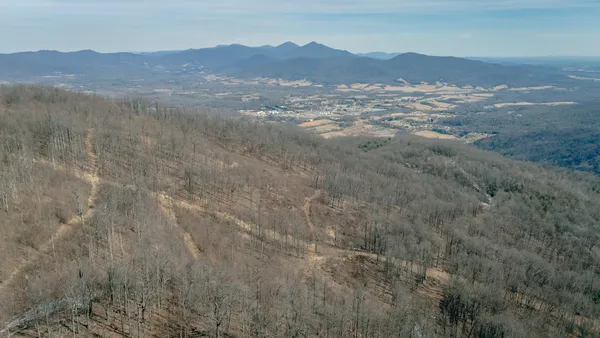 a view of city and mountain