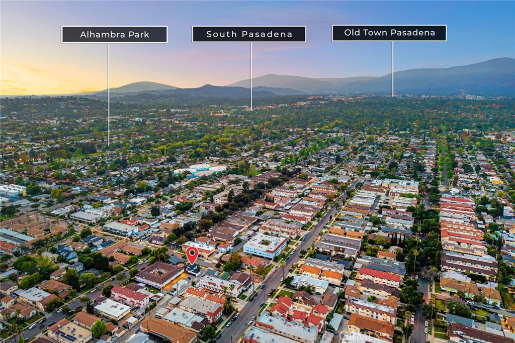 1412 Larch Street Alhambra, CA 91801 - Photo 26 of 28 an aerial view of residential houses with city view