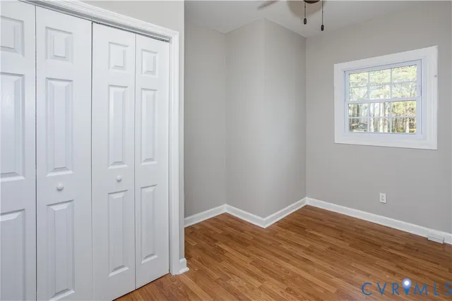 wooden floor in an empty room