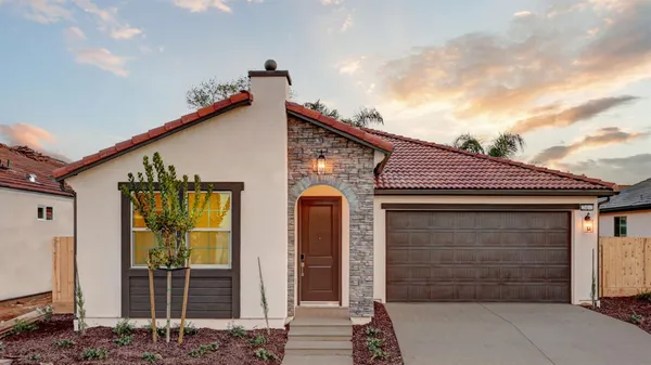 a front view of a house