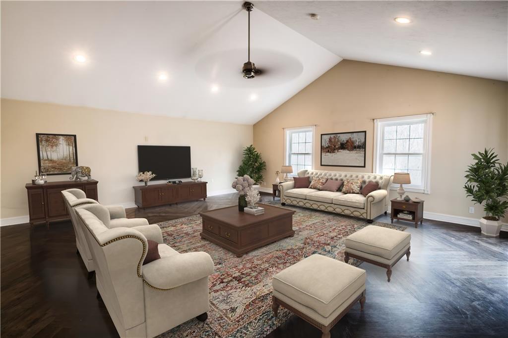 147 Heeter Road Knox, PA 16232 - Photo 12 of 40 a living room with furniture and a flat screen tv