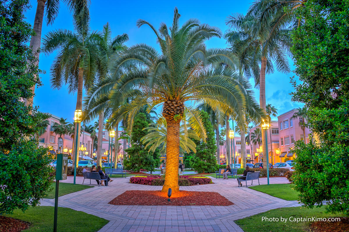 7200 Northwest 2nd Avenue, Unit 48 Boca Raton, FL 33487 - Photo 30 of 31 Mizner-Park-Boca-Raton-Nighttime-Garden