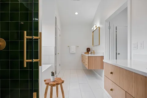 a bedroom with furniture and a couch