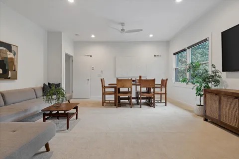 a house view with a outdoor space