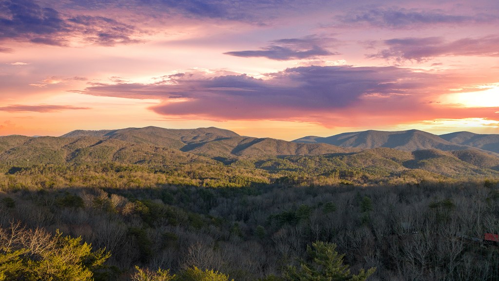 0 Broken Arrow Path Blue Ridge, GA 30513 - Photo 5 of 30 Sunset View after tree clearing from neighboring l