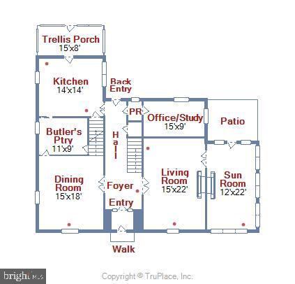 4303 Rugby Road Baltimore, MD 21210 - Photo 5 of 57 Main Level Layout