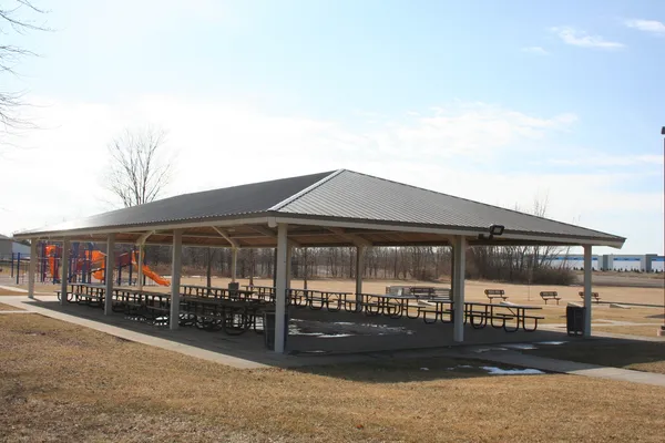 a view of a large building