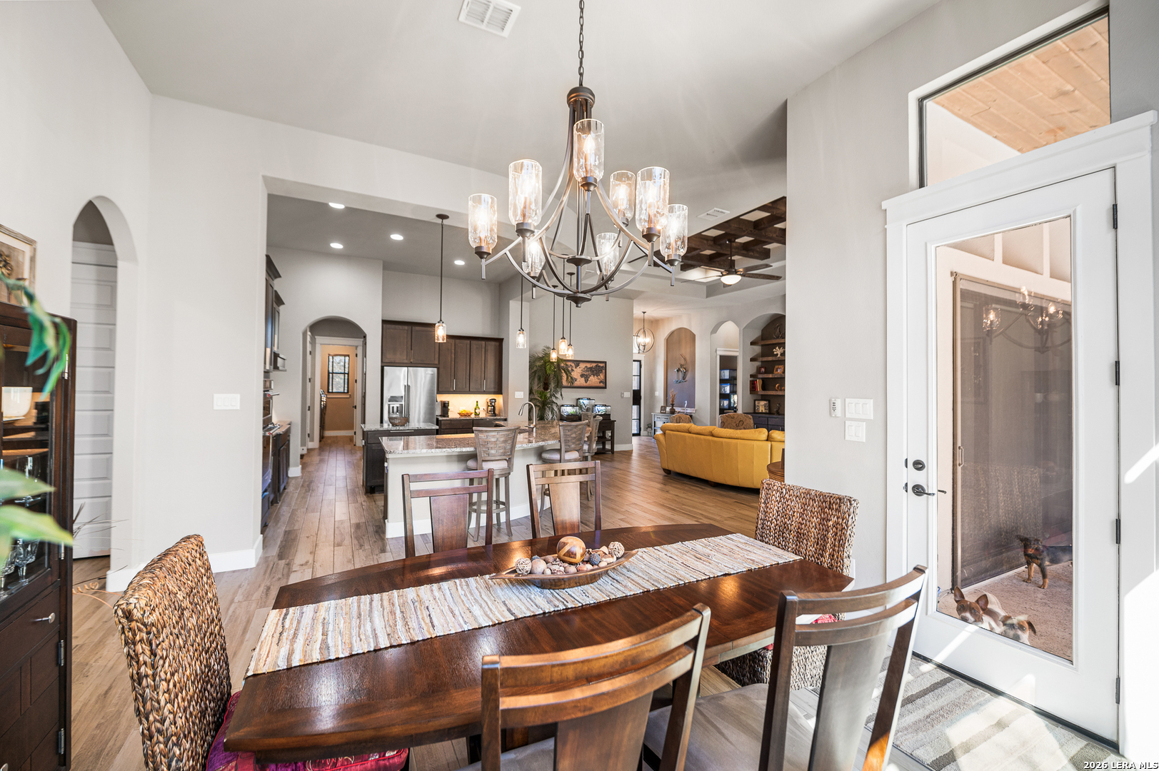 407 Havasu Spring Branch, TX 78070 - Photo 20 of 70 a view of a dining room with furniture and wooden floor
