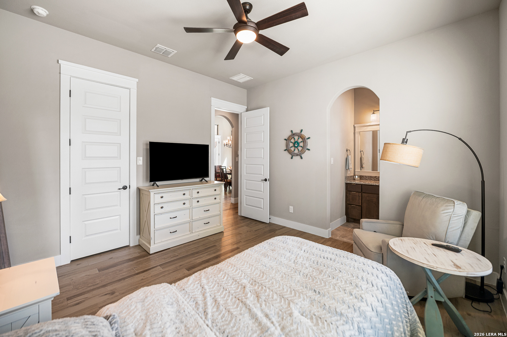 407 Havasu Spring Branch, TX 78070 - Photo 44 of 70 a bedroom with a bed and a flat screen tv