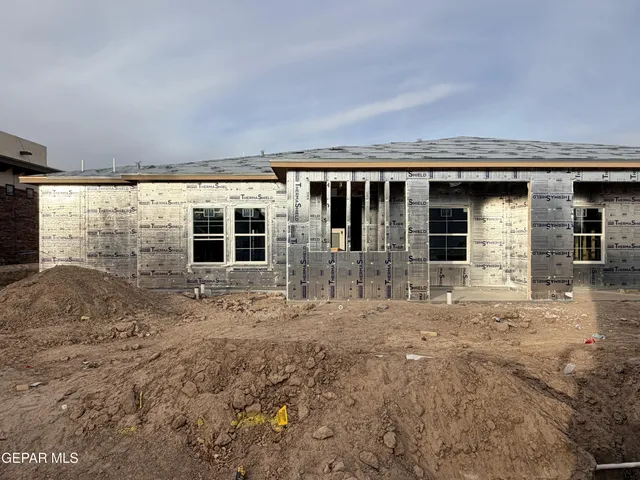 a front view of a house with windows