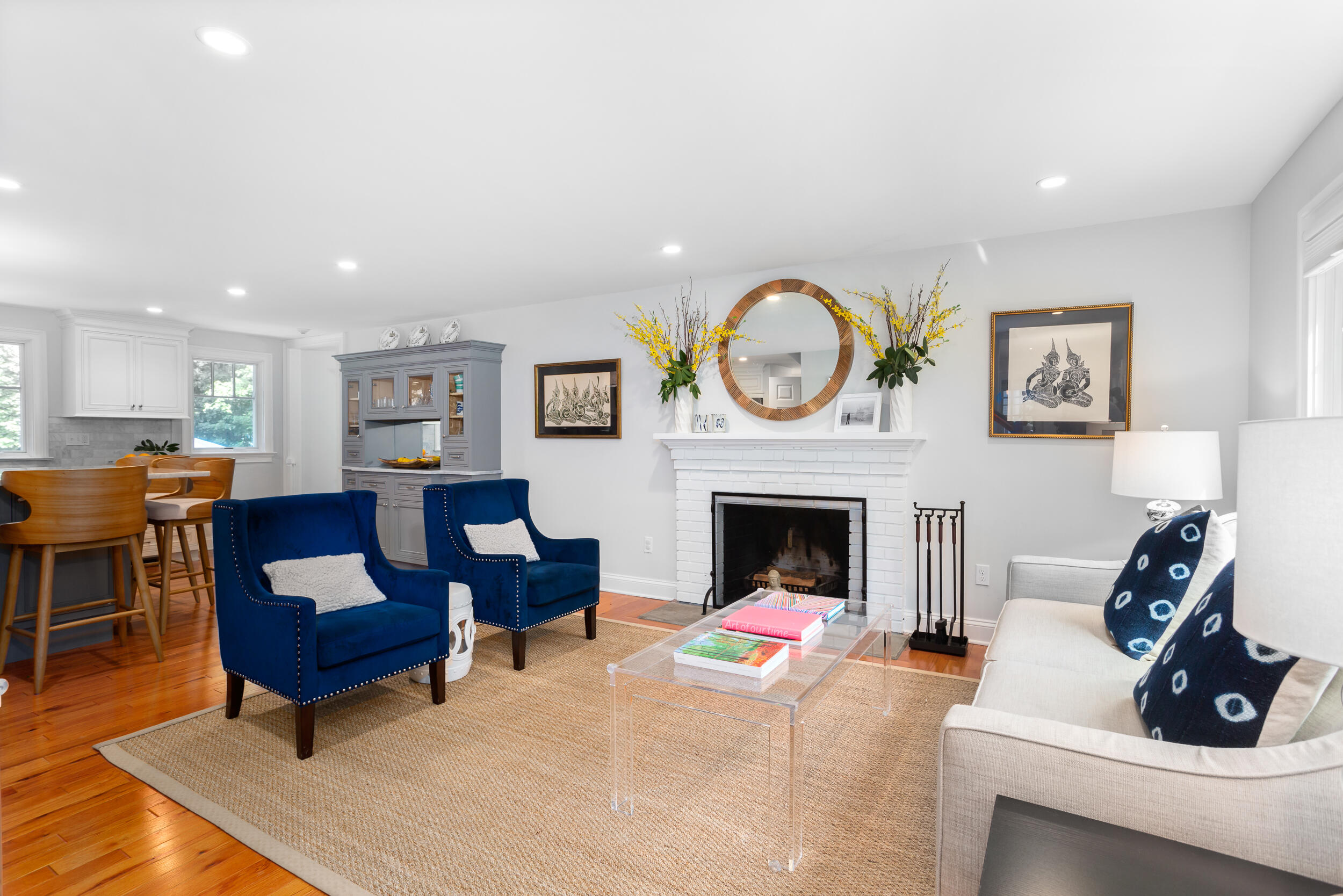21 Ledge Road Norwalk, CT 06853 - Photo 5 of 32 a living room with furniture and a fireplace