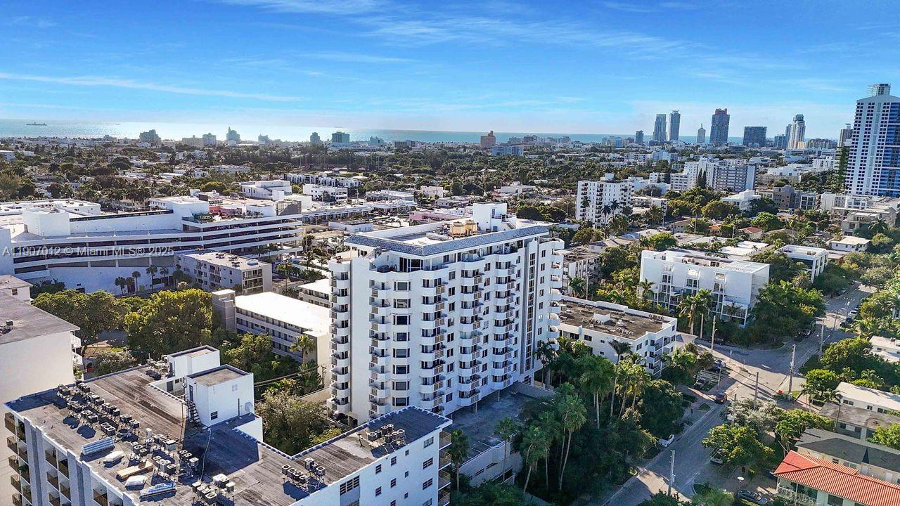 1621 Bay Road, Unit PH1 Miami Beach, FL 33139 - Photo 29 of 32 an aerial view of a city