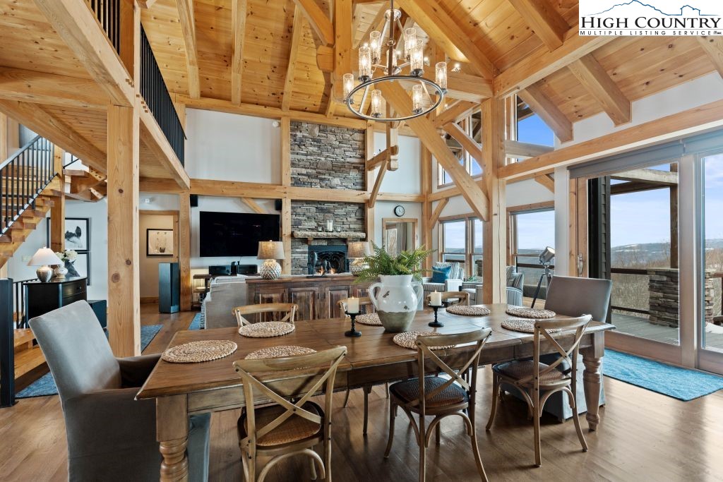 331 May Apple Trail Newland, NC 28657 - Photo 7 of 48 a view of a dining room with furniture window and outside view