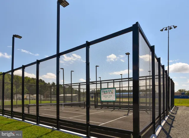 a view of a lake with a city