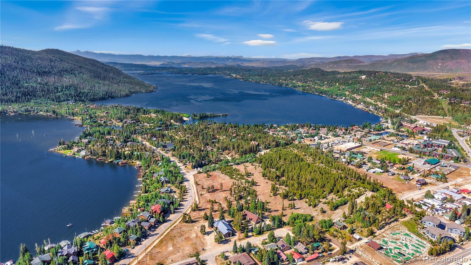 932 Old Tonahutu Ridge Road Grand Lake, CO 80447 - Photo 14 of 34 a view of a city with a lake