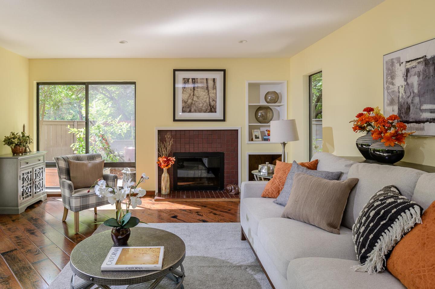 137 Peter Coutts Circle Stanford, CA 94305 - Photo 3 of 28 a living room with furniture and a fireplace