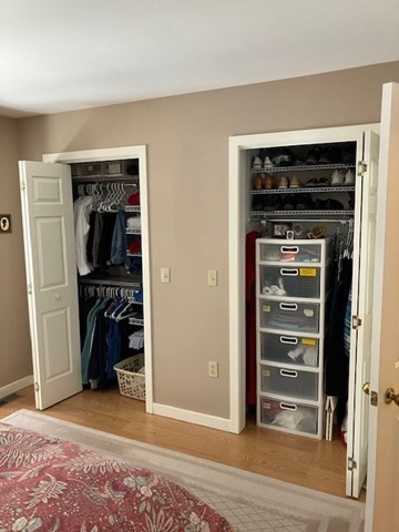 63 Amity Place, Unit 63 Amherst, MA 01002 - Photo 19 of 42 a view of walk in closet with clothes and shoes