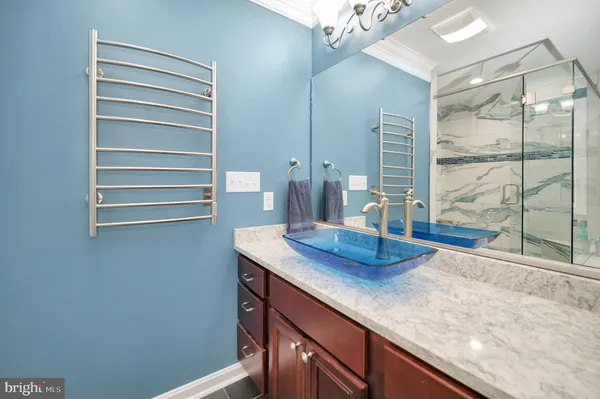 a view of a swimming pool with a lake view