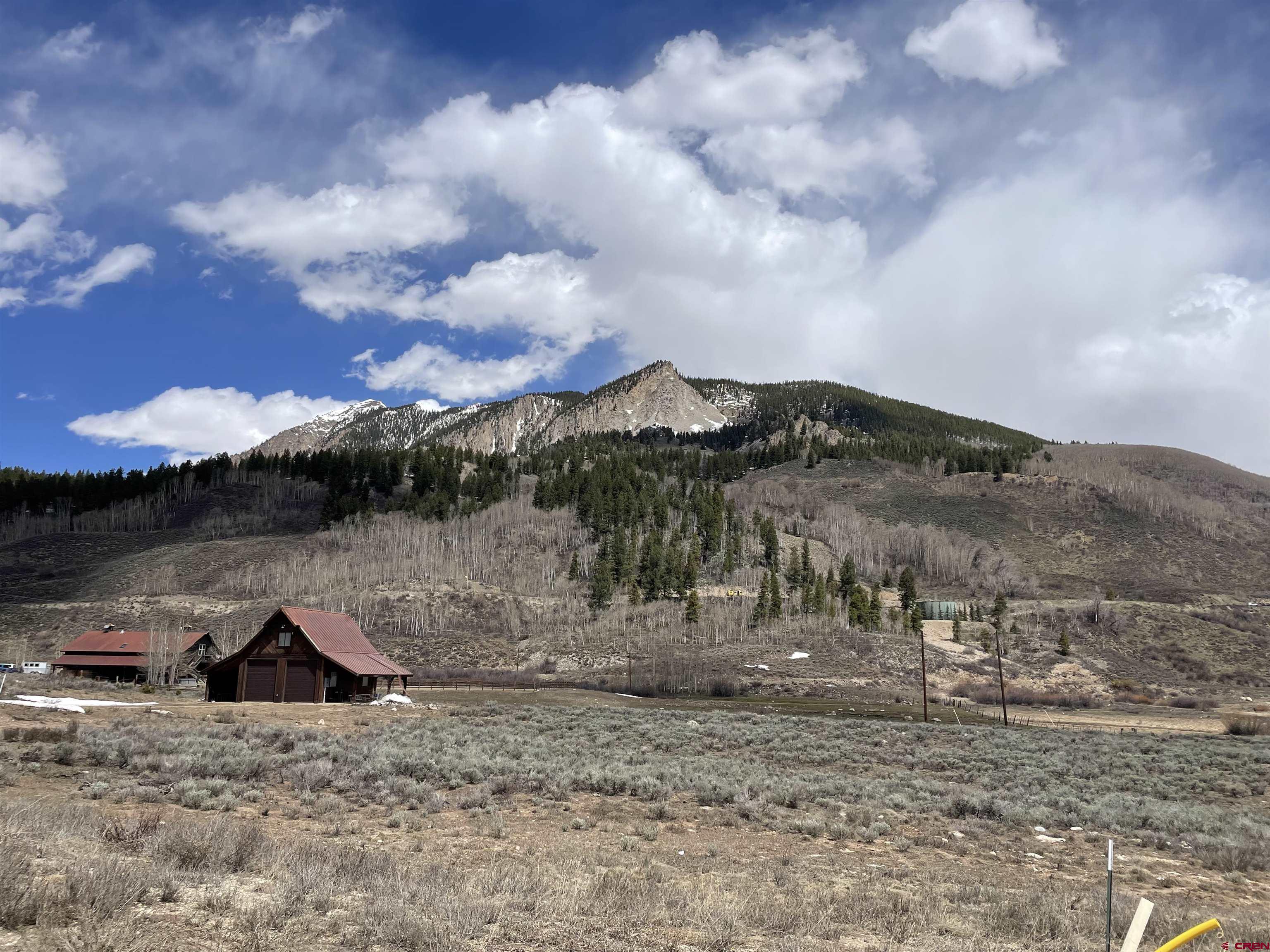 64 Buckhorn Way Crested Butte, CO 81224 - Photo 3 of 3 a view of a dry yard with wooden fence