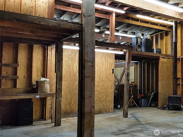 a view of storage and utility room