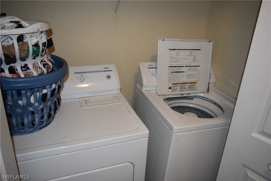 5264 Glenlivet Road Fort Myers, FL 33907 - Photo 10 of 15 a utility room with dryer and washer