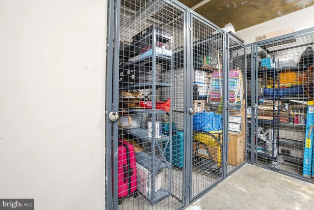 a view of storage and utility room