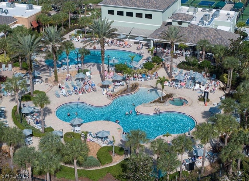 10655 Prato Drive Fort Myers, FL 33913 - Photo 47 of 49 an aerial view of a house with outdoor space patio and swimming pool