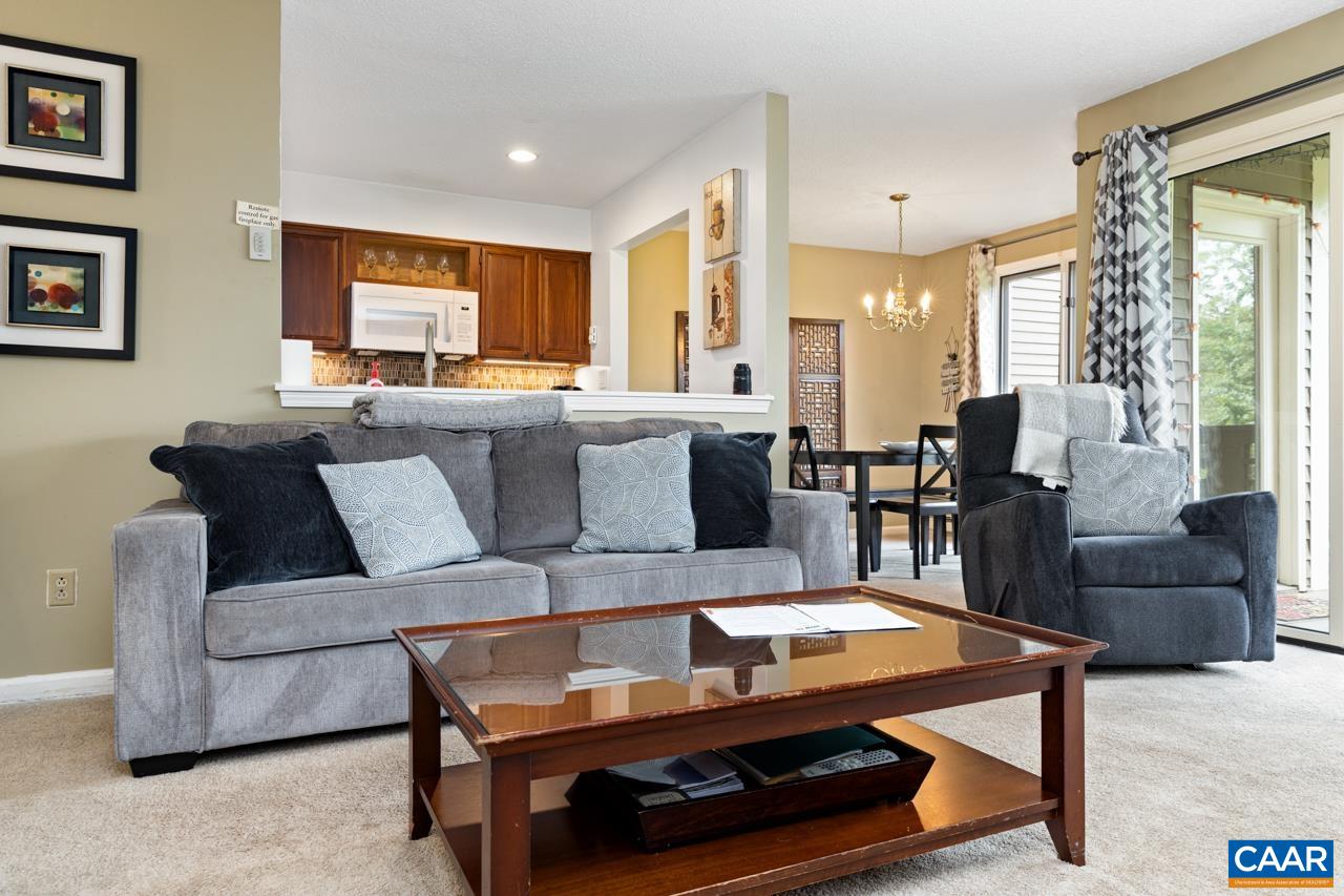 2029 Stone Ridge Wintergreen, VA 22967 - Photo 5 of 30 a living room with furniture a large window and a chandelier