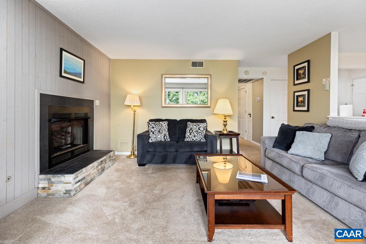 2029 Stone Ridge Wintergreen, VA 22967 - Photo 8 of 30 a living room with furniture and a fireplace