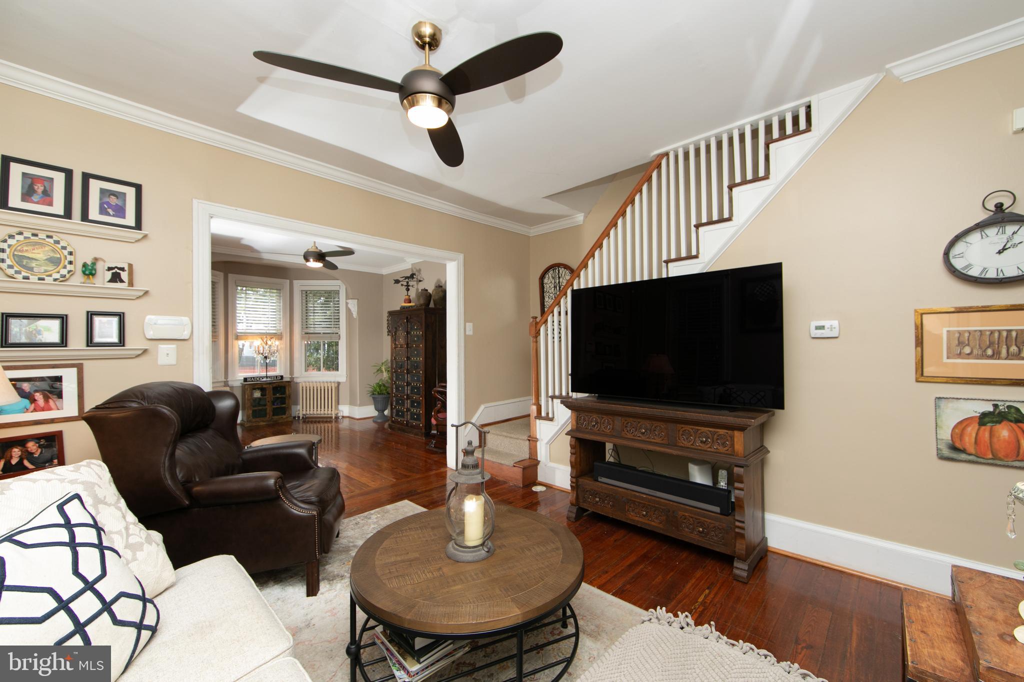 107 Centre Street Haddonfield, NJ 08033 - Photo 13 of 45 a living room with furniture and a flat screen tv