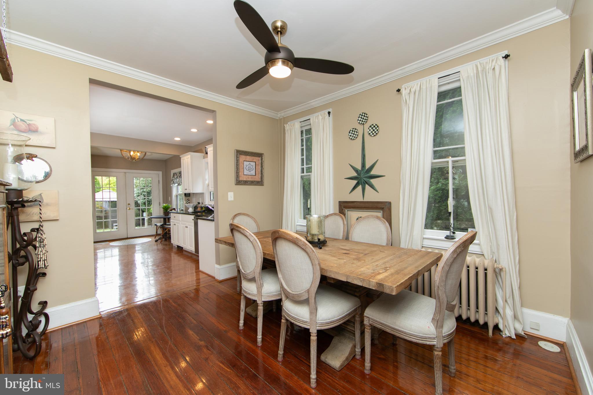 107 Centre Street Haddonfield, NJ 08033 - Photo 14 of 45 a view of a dining room with furniture window and wooden floor