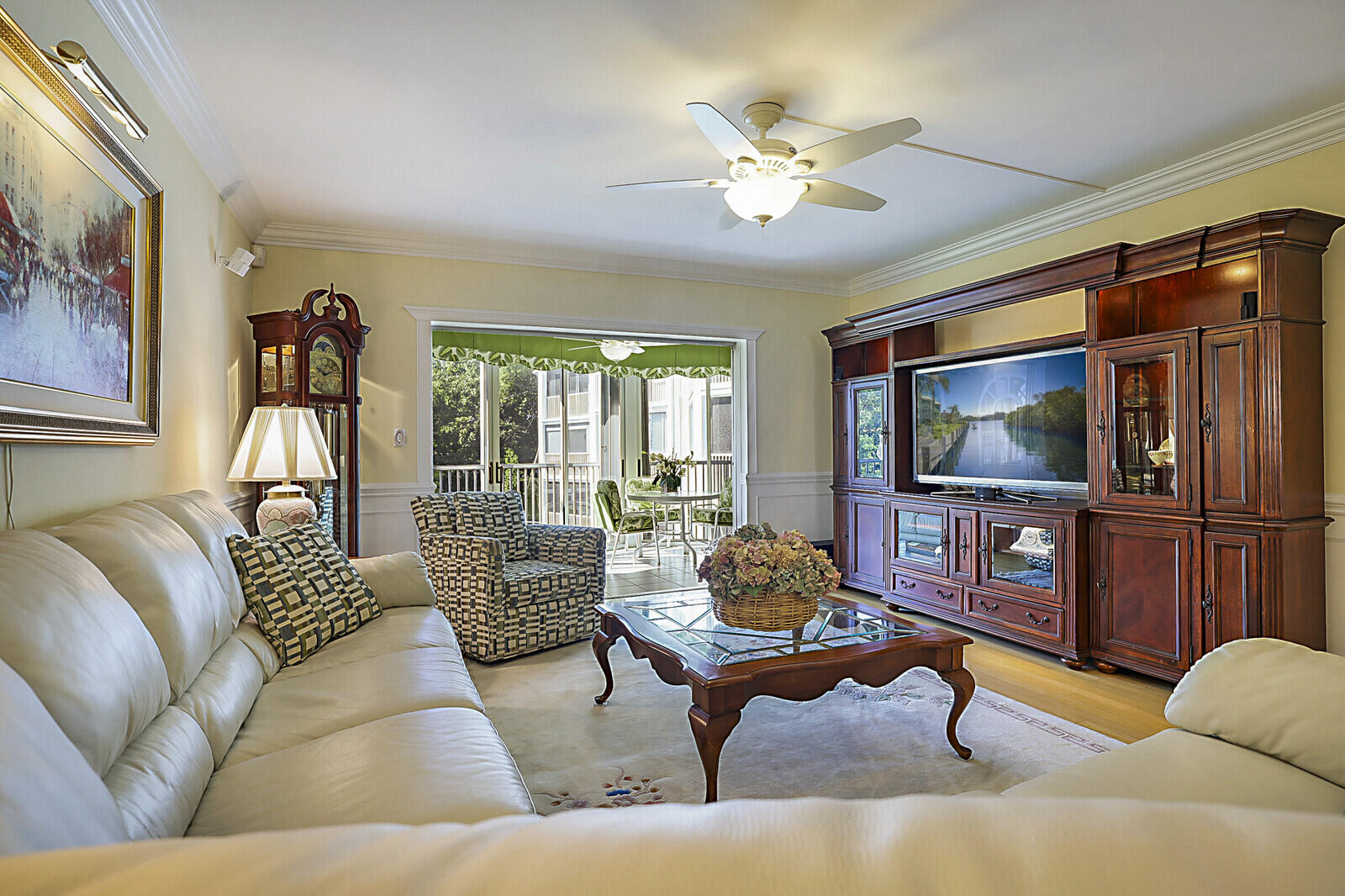 700 Harbour Drive, Unit 2310 Boca Raton, FL 33431 - Photo 3 of 40 a living room with furniture and a flat screen tv