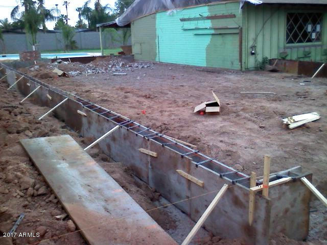 5423 East Osborn Road Phoenix, AZ 85018 - Photo 46 of 51 Garage construction beginning